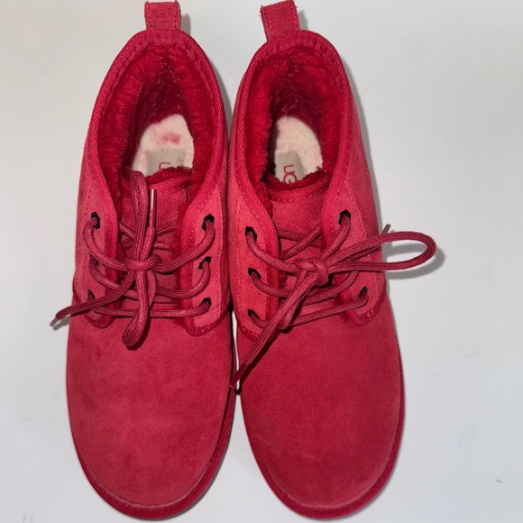 UGG Neumel II Boot Samba Red Suede Leather Ankle Booties USA 9 women’s 42 - Picture 4 of 11